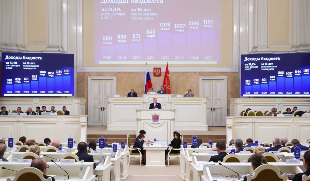 Депутаты Петербурга одобрили бюджет на 2023-2025 годы