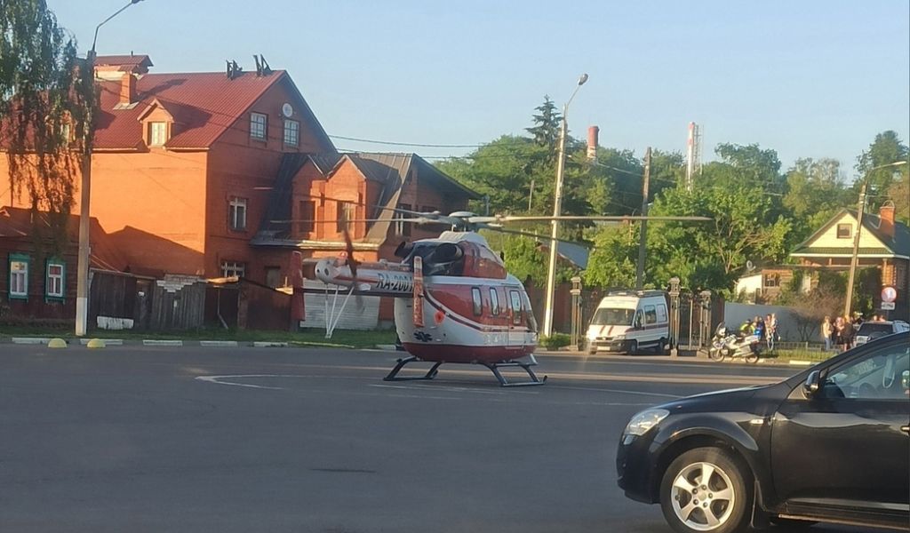 Пострадавшего в ДТП в Серпухове пешехода госпитализировали на вертолете