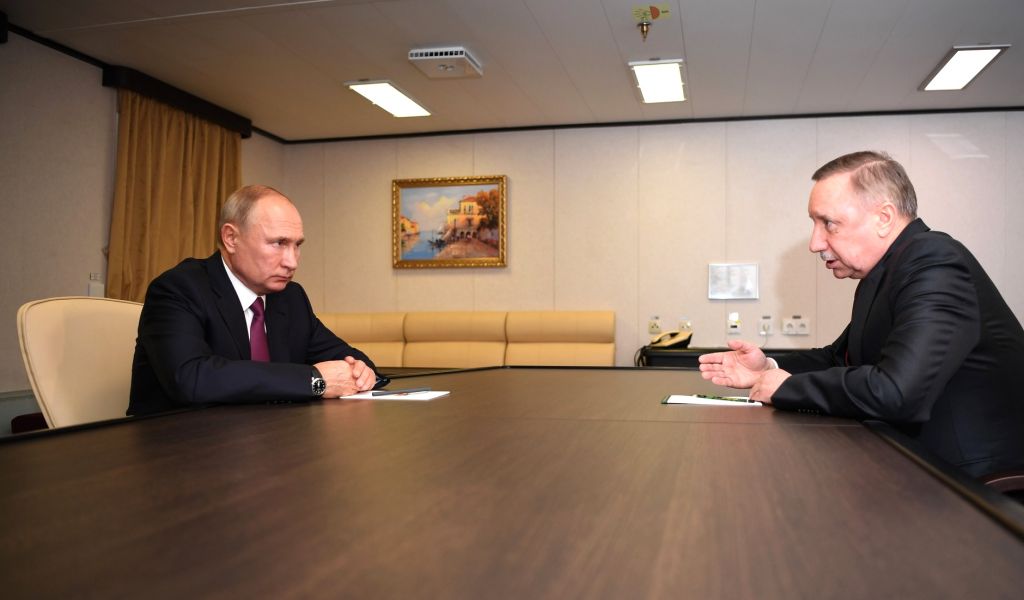 Путин проведет встречу с губернатором Петербурга