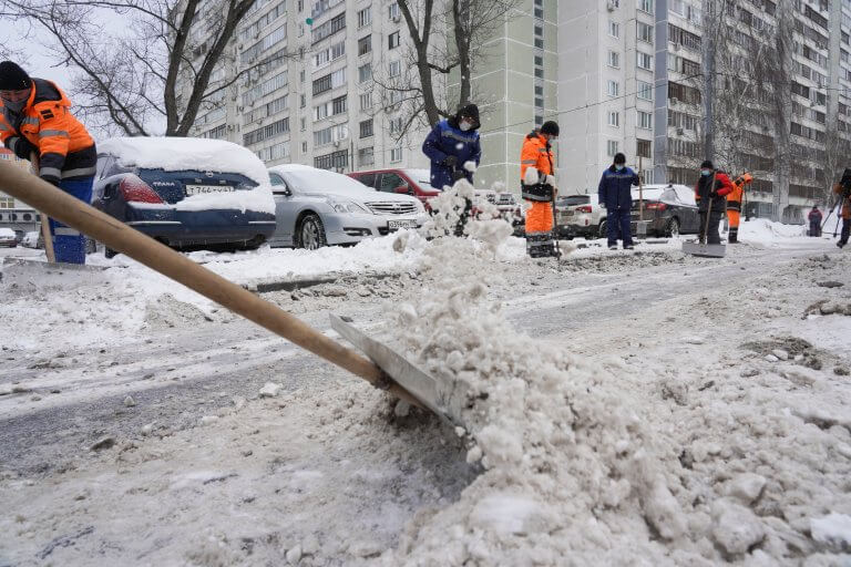 Лефортово уборка снега