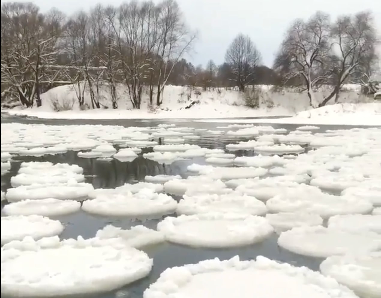 Ледяные круги на воде