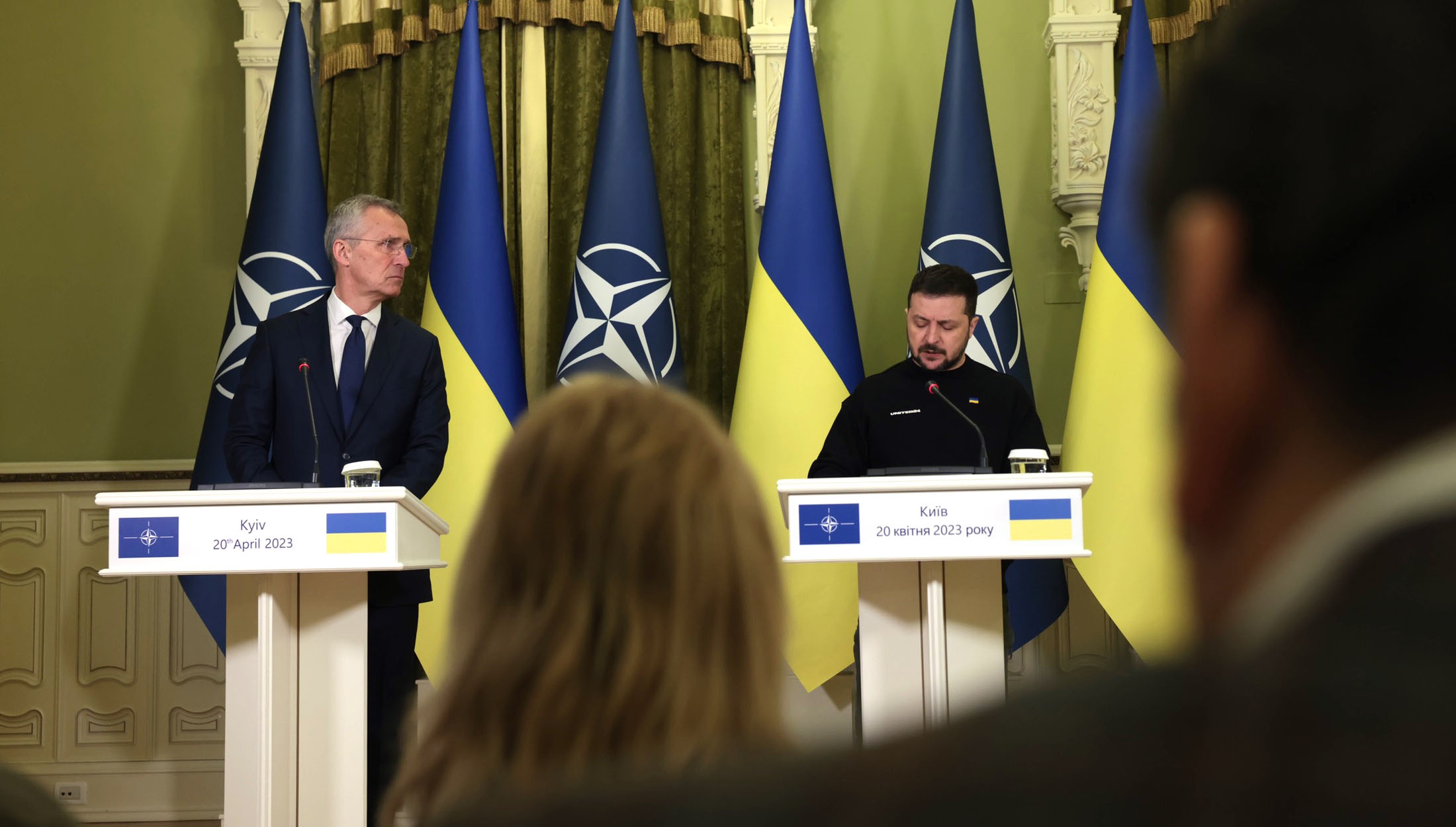 Генеральный секретарь НАТО Йенс Столтенберг в Киеве (20 апреля, 2023 г.)